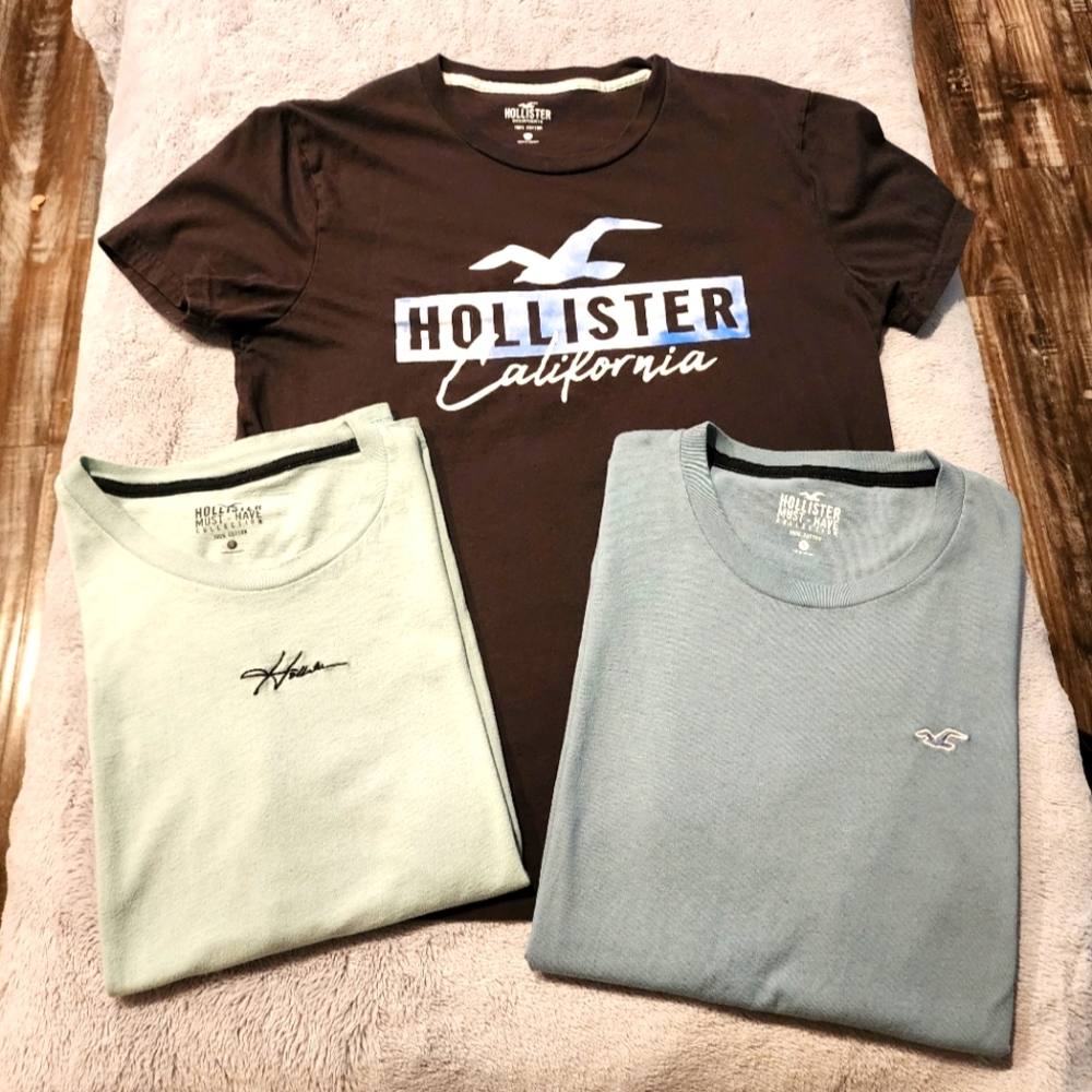 Mens 3 pack Hollister T-shirts